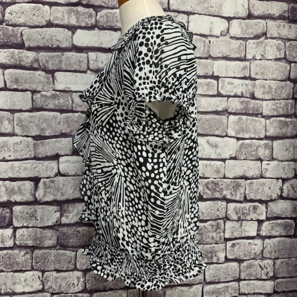 Allison Taylor V-Neck Blouse Size Medium - Picture 4 of 8